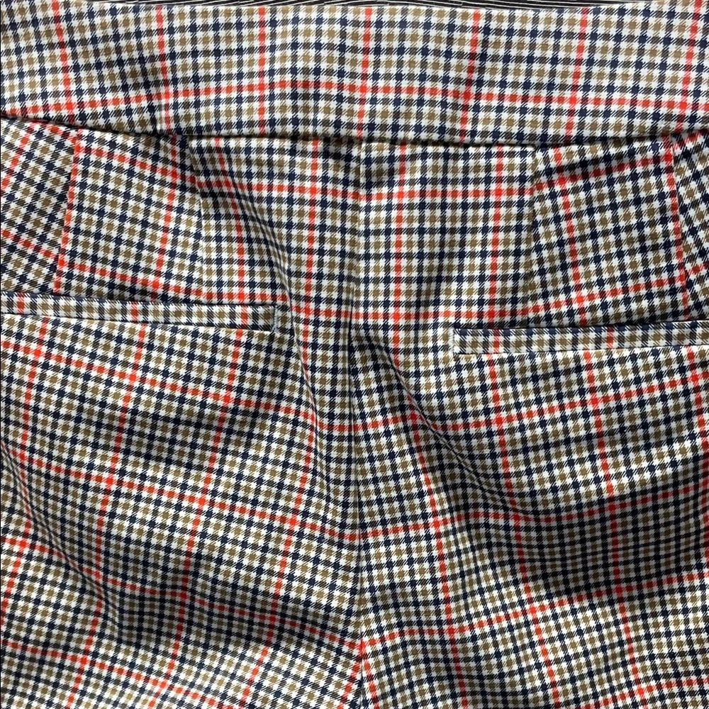 Boden Women's Beige Checkered Trousers